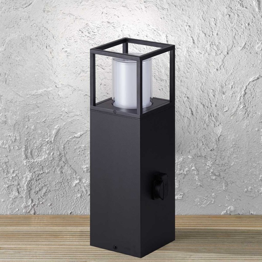 Wofi 12233 - LED lauko lempa su lizdu FILIA LED/8,5W/230V IP54 50 cm SCHUKO