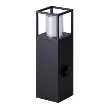 Wofi 12233 - LED lauko lempa su lizdu FILIA LED/8,5W/230V IP54 50 cm SCHUKO