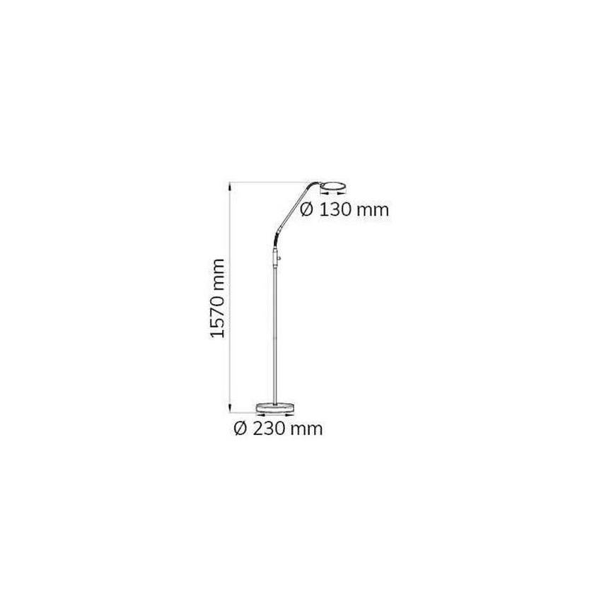 Wofi 3006.01.64.9000 - LED pritemdomas toršeras TWIN LED/4,6W/230V