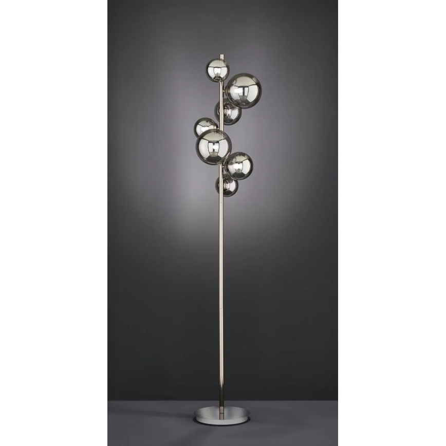 Wofi 3014-705W - LED toršeras VILLA 7xG9/3W/230V juoda