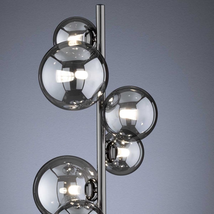 Wofi 3014-705W - LED toršeras VILLA 7xG9/3W/230V juoda