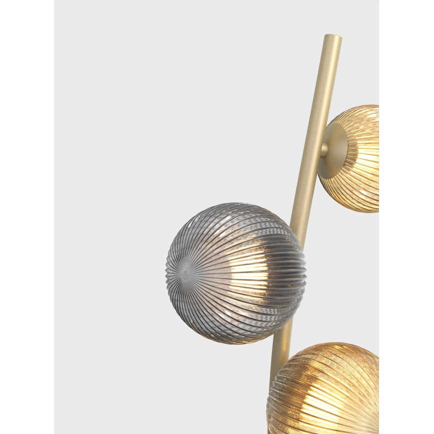 Wofi 3015-904 - LED toršeras METZ 9xG9/3,5W/230V auksas/pilka