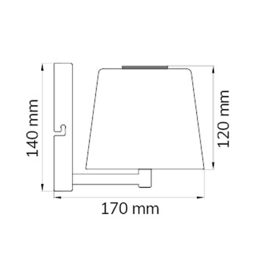 Wofi 4015.01.64.9000 - LED Pritemdoma sieninė lempa GENK LED/2W/5V 2500 mAh