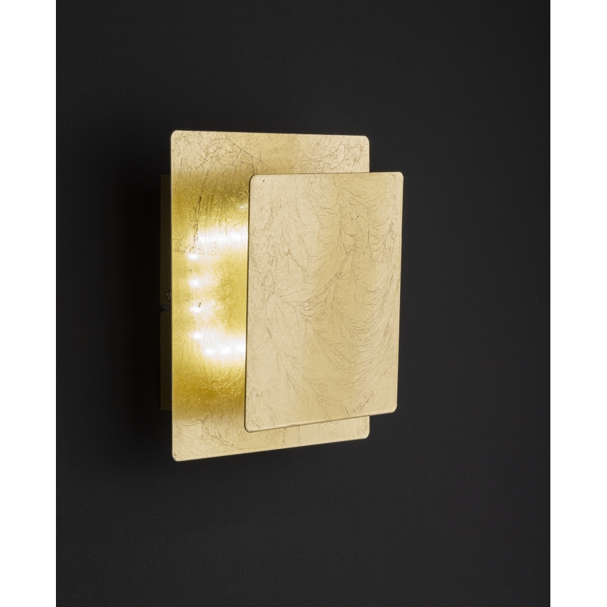 Wofi 4048-101Q - LED sieninis šviestuvas BAYONNE LED/6,5W/230V auksas