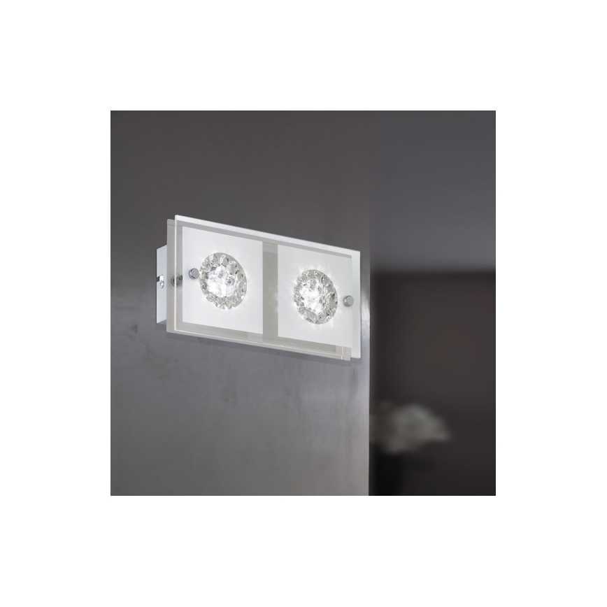 Wofi 4272.02.01.0000 - LED Sieninis šviestuvas REIMS 2xLED/4W/230V
