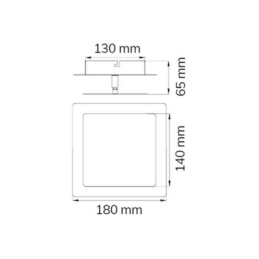 Wofi 451401709000 - LED sieninis šviestuvas FEY LED/8W/230V matinis chromas