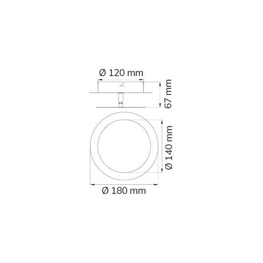 Wofi 451701069000 - LED sieninis šviestuvas SLIGO LED/6W/230V balta