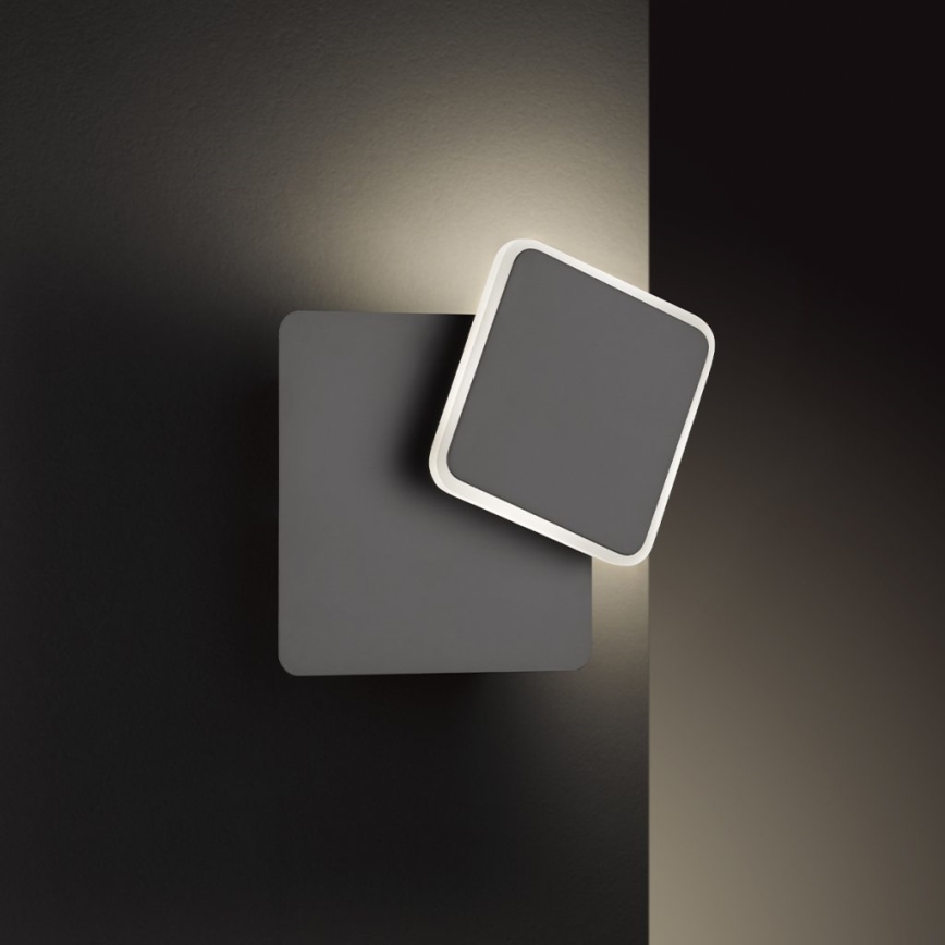 Wofi 4785.01.10.9000 – LED Sieninis šviestuvas SUTTER LED/4,5W/230V 3000K juodas