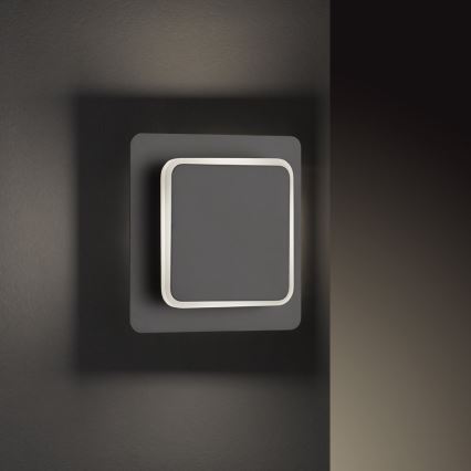 Wofi 4785.01.10.9000 – LED Sieninis šviestuvas SUTTER LED/4,5W/230V 3000K juodas