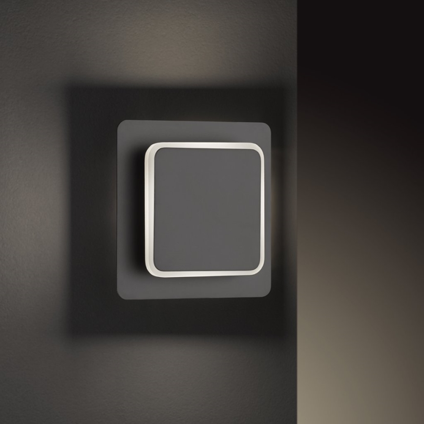 Wofi 4785.01.10.9000 – LED Sieninis šviestuvas SUTTER LED/4,5W/230V 3000K juodas