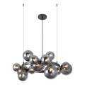 Wofi 5014-1505W - LED Pakabinamas sietynas VILLA 15xG9/3W/230V juoda