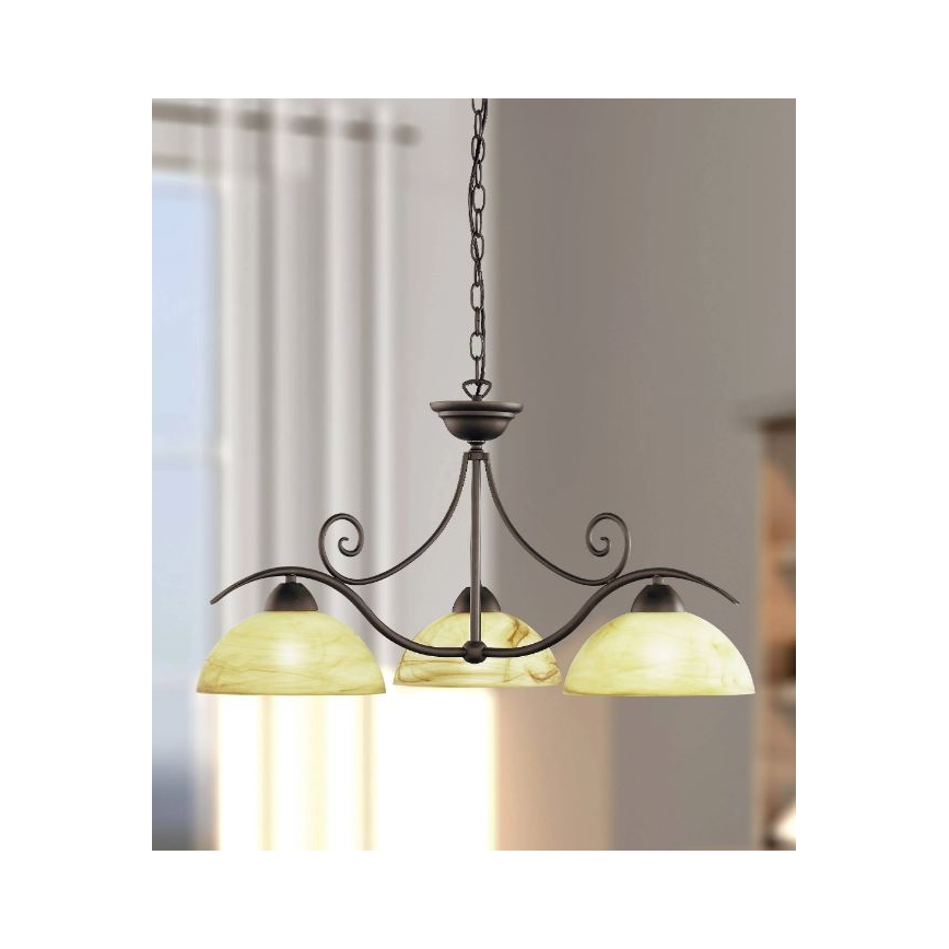 Wofi 5128.03.09.0000 - Sietynas ant grandinės LACCHINO 3xE27/60W/230V