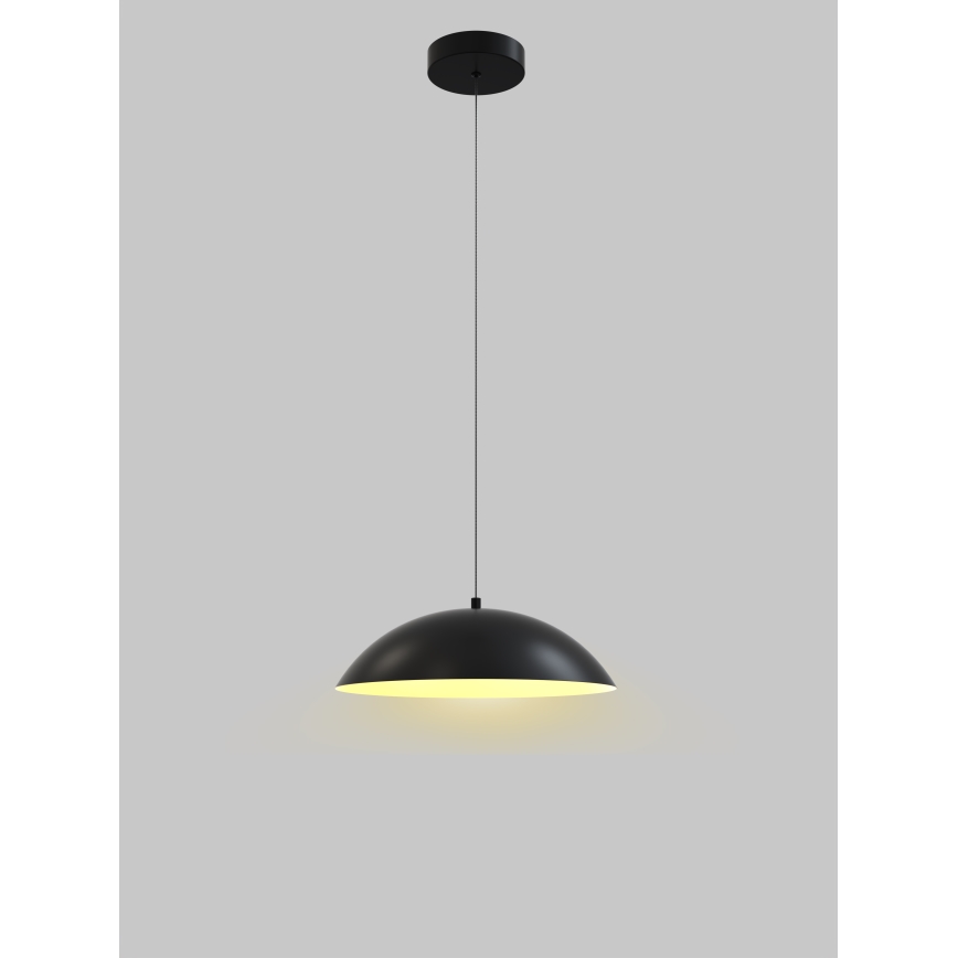 Wofi 6001-104 - LED Reguliuojamas pakabinamas sietynas ROSCOFF LED/19W/230V juoda/auksas