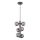 Wofi 6014-605W - LED Pakabinamas sietynas VILLA 6xG9/3W/230V juoda
