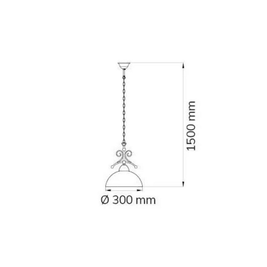 Wofi 6128.01.09.0000 - Sietynas ant grandinės LACCHINO 1xE27/60W/230V
