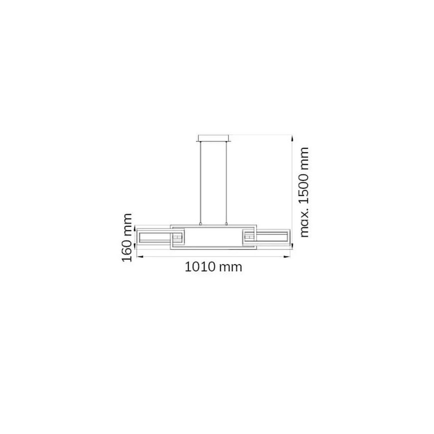 Wofi 6133.03.64.9000 - LED Reguliuojamas pakabinamas sietynas MURIEL LED/26W/230V