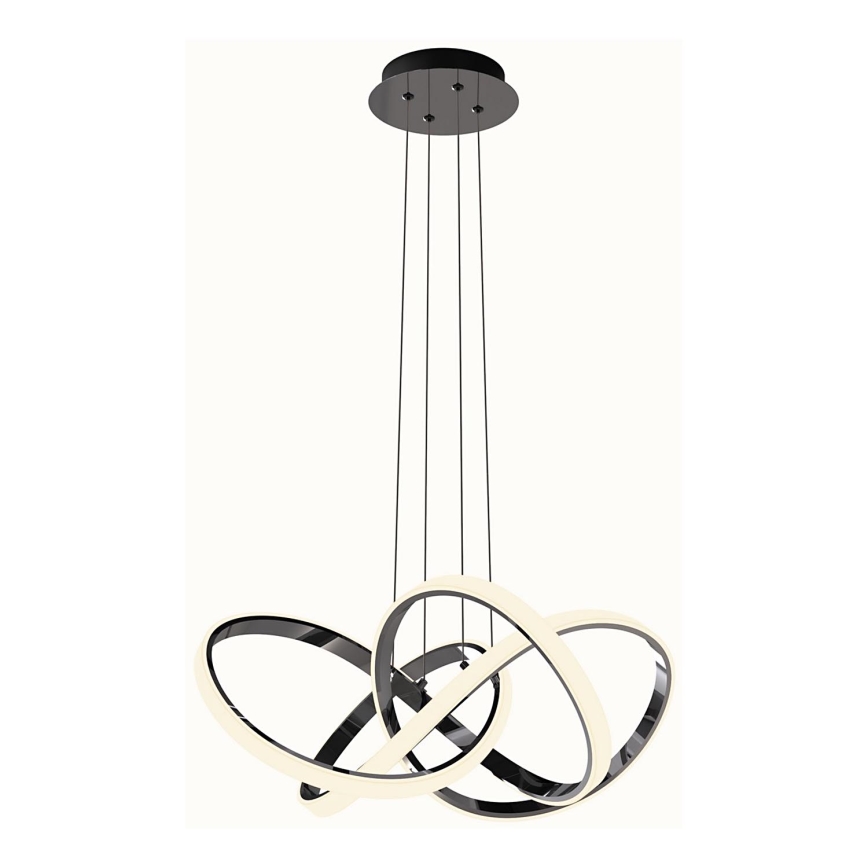 Wofi 6134-105L - LED Reguliuojamas pakabinamas sietynas INDIGO LED/50W/230V juoda/blizgus chromas
