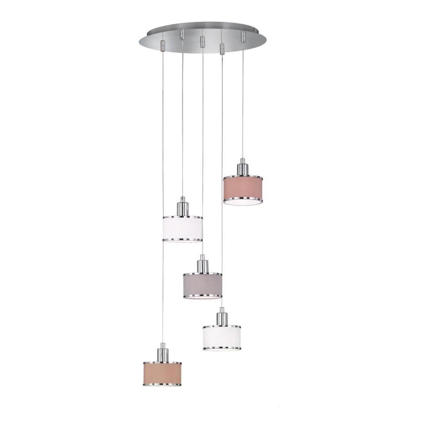 Wofi 619905019000 - Sietynas, kabinamas ant virvės CIARA 5xE14/28W/230V