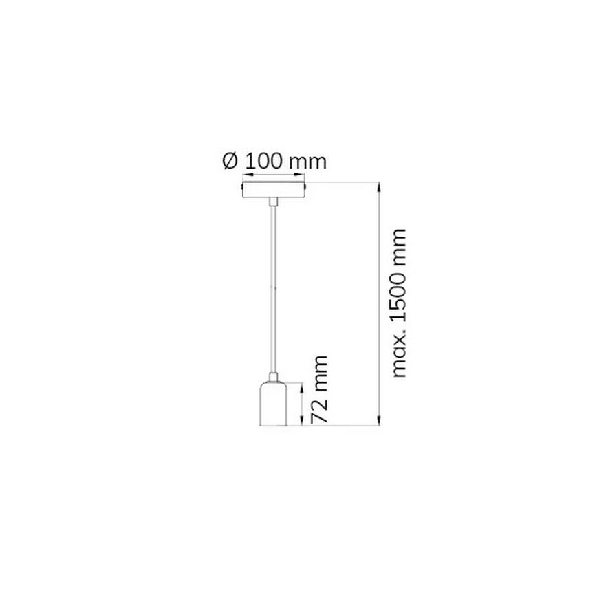 Wofi 6200.01.64.7000 - Pakabinamas sietynas DRESS 1xE27/60W/230V