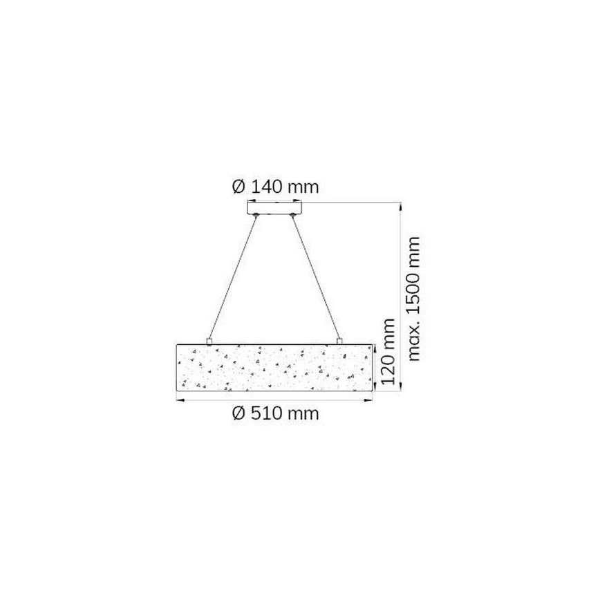 Wofi 6370.01.70.7000 - LED Pakabinamas sietynas LEIKA LED/21W/230V