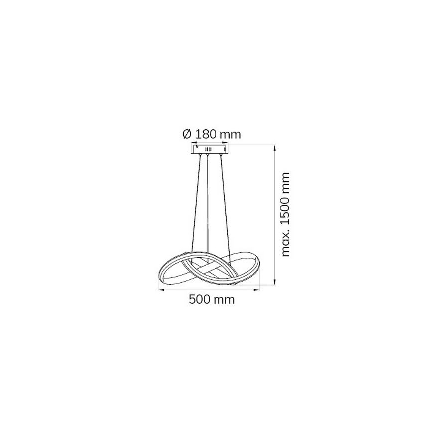 Wofi 6823.01.06.9500 - LED Reguliuojamas pakabinamas sietynas SALO LED/28W/230V 3000K