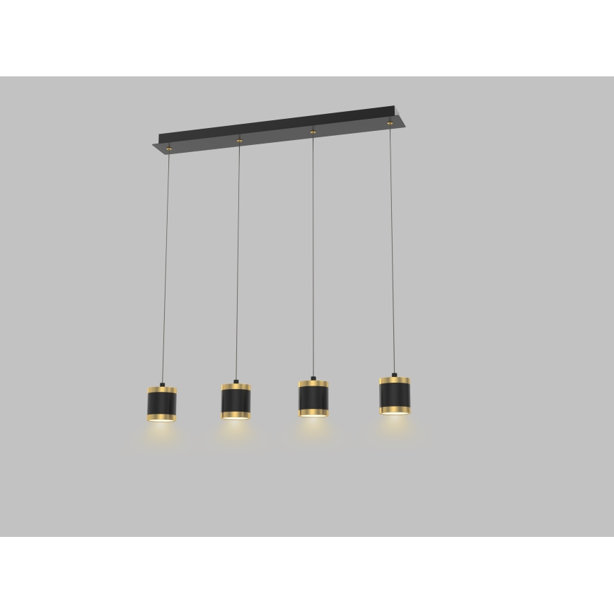 Wofi 7003-404 - LED Reguliuojamas pakabinamas sietynas TOULOUSE LED/34W/230V juoda/auksas