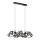 Wofi 7014-1405 - LED Pakabinamas sietynas NANCY 14xG9/3,5W/230V juoda/blizgus chromas