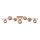 Wofi 7014-701W - LED Ant pagrindo montuojamas sietynas VILLA 7xG9/3W/230V auksas