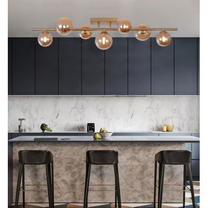 Wofi 7014-701W - LED Ant pagrindo montuojamas sietynas VILLA 7xG9/3W/230V auksas