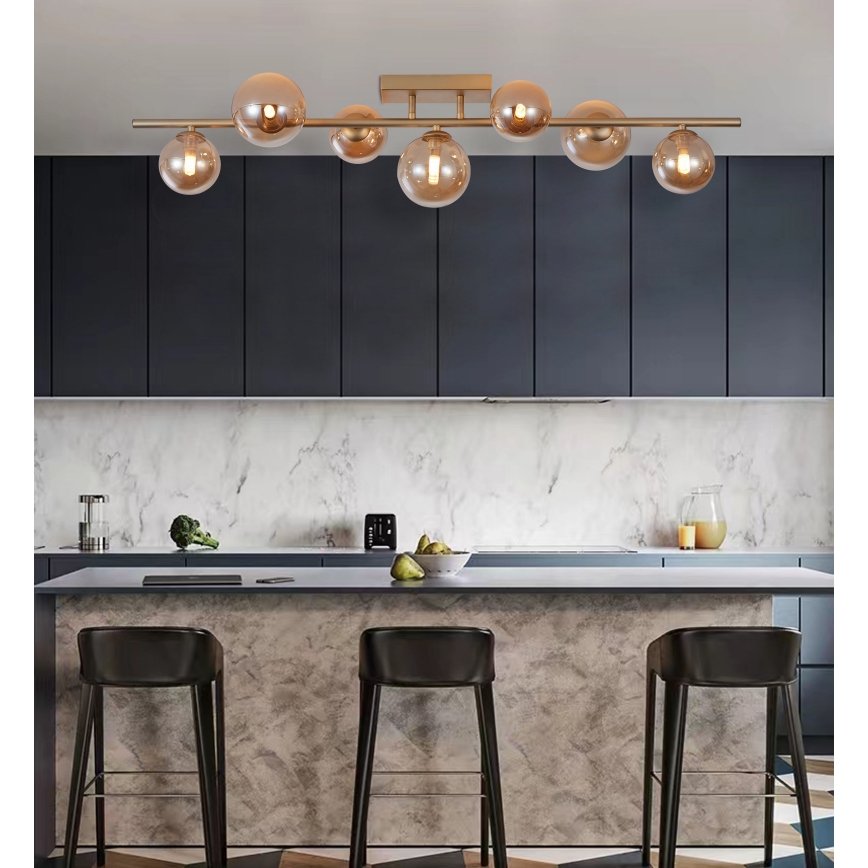 Wofi 7014-701W - LED Ant pagrindo montuojamas sietynas VILLA 7xG9/3W/230V auksas