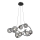 Wofi 7014-805 - LED Pakabinamas sietynas NANCY 8xG9/3,5W/230V juoda/blizgus chromas