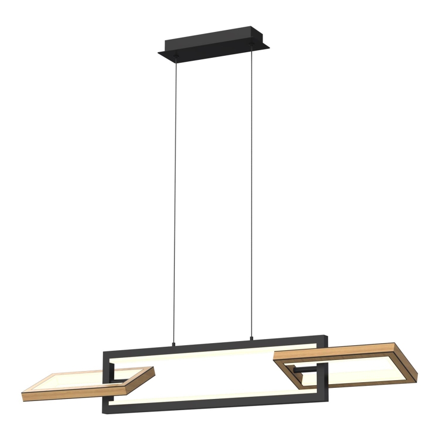 Wofi 7022-306- LED Reguliuojamas pakabinamas sietynas MATERA LED/30W/230V juoda/ruda