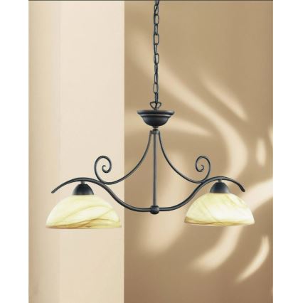 Wofi 7128.02.09.0000 - Sietynas ant grandinės LACCHINO 2xE27/60W/230V