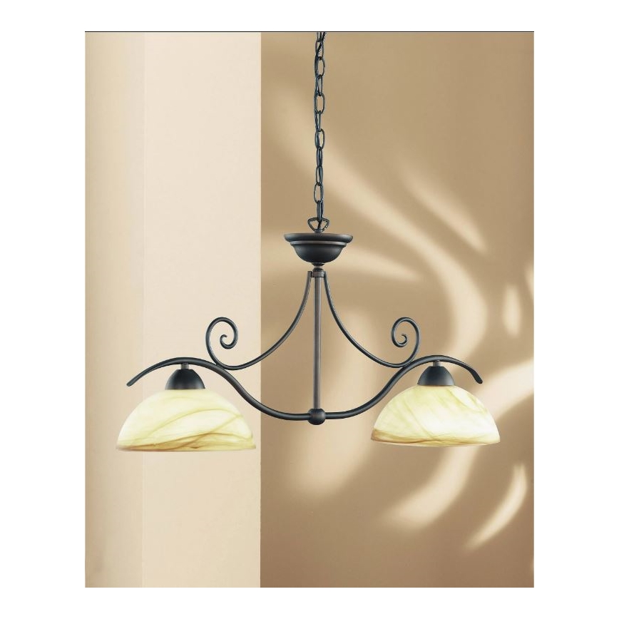 Wofi 7128.02.09.0000 - Sietynas ant grandinės LACCHINO 2xE27/60W/230V