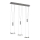 Wofi 7263.06.54.6000 - LED Reguliuojamas pakabinamas sietynas JETTE 3xLED/7,5W/230V + 3xLED/1W