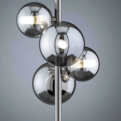Wofi 8014.04.24.9000 – LED Stalinė lempa VILLA 4xG9/3W/230V juoda