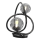 Wofi 8014-205 - LED stalinis šviestuvas NANCY 2xG9/3,5W/230V juoda/blizgus chromas