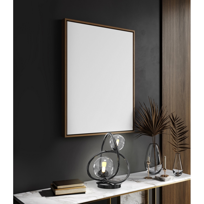 Wofi 8014-205 - LED stalinis šviestuvas NANCY 2xG9/3,5W/230V juoda/blizgus chromas