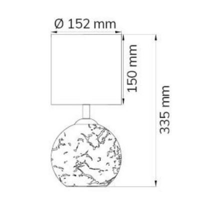 Wofi 8149.02.70.6006 - Stalinė lempa CARMEN 1xE14/40W/230V + 1xG9/10W sidabro