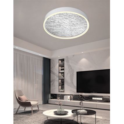 Wofi 9002-103L - LED Pritemdomas lubinis šviestuvas BORDEAUX LED/60W/230V sidabras