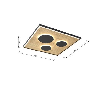 Wofi 9012-306L - LED Pritemdomas lubinis šviestuvas DIJON LED/40W/230V