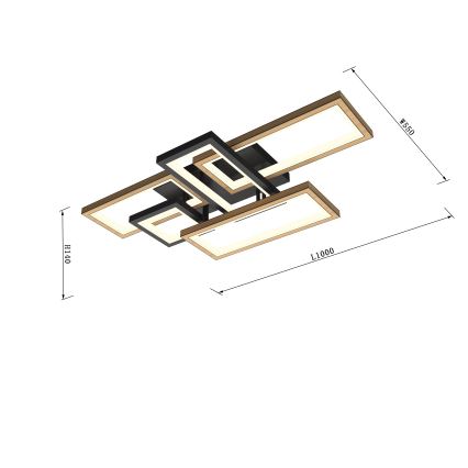 Wofi 9022-506 - Dimeriuojamas LED lubinis šviestuvas MATERA LED/60W/230V