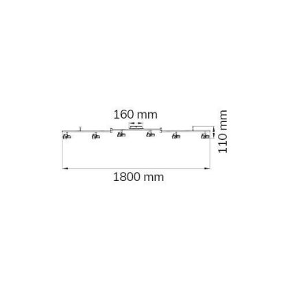 Wofi 9026.06.64.5000 - LED akcentinis šviestuvas ZARA 6xLED/5,2W/230V