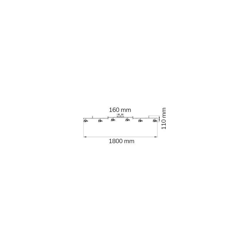 Wofi 9026.06.64.5000 - LED akcentinis šviestuvas ZARA 6xLED/5,2W/230V
