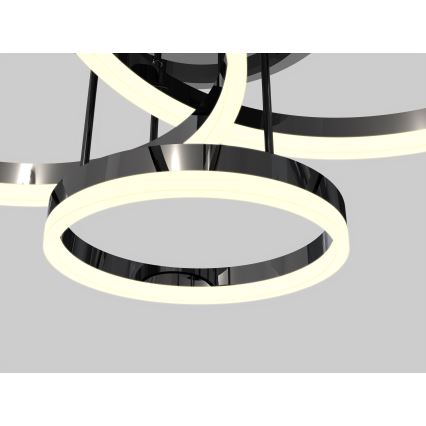 Wofi 9049-405 - LED Pritemdomas tvirtinamas sietynas PERPIGNAN LED/51W/230V juoda/blizgus chromas