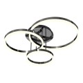 Wofi 9049-405 - LED reguliuojamas paviršinis šviestuvas PERPIGNAN LED/51W/230V juoda/blizgus chromas