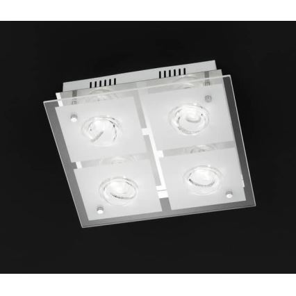 Wofi 9105.04.01.6300 - LED Lubinis šviestuvas TYRA 4xLED/4W/230V