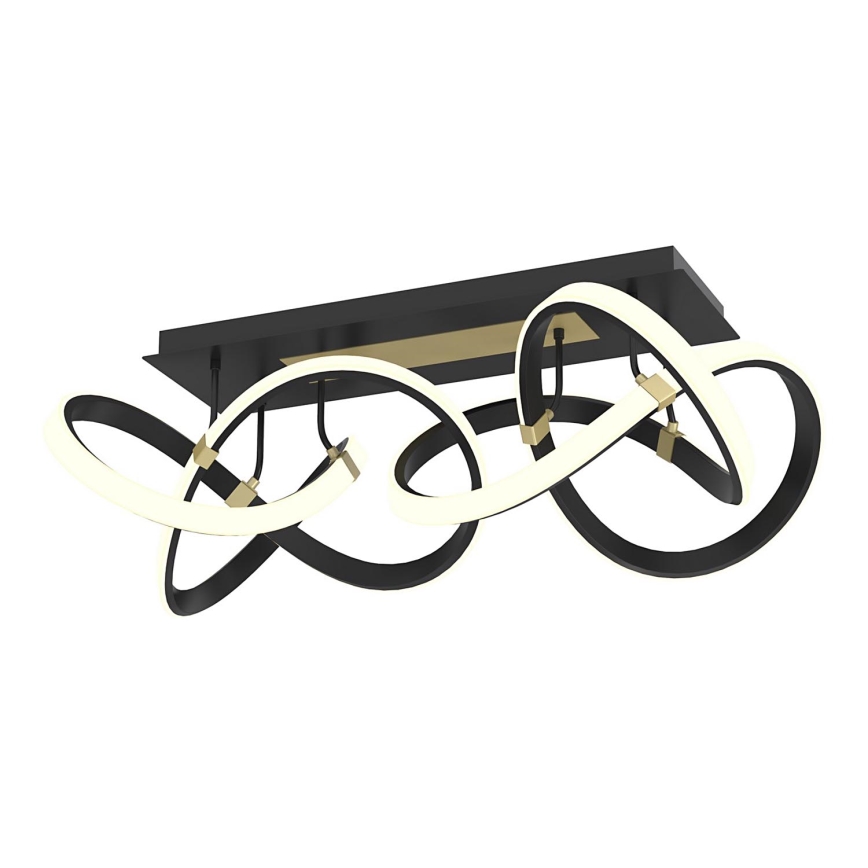 Wofi 9134-204 - LED reguliuojamas paviršinis šviestuvas INDIGO LED/64W/230V juoda/auksinė