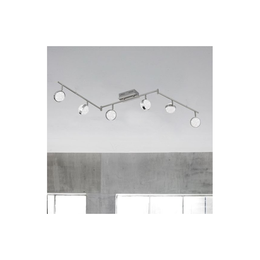 Wofi 9241.06.54.6000 - LED Reguliuojamas akcentinis šviestuvas MONDE 6xLED/6W/230V