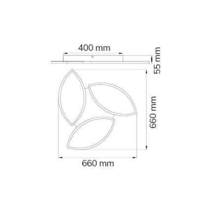 Wofi 9486.03.70.8680 - LED RGBW Reguliuojamas lubinis šviestuvas KIRK LED/22W/230V Wi-Fi + valdymo pultas